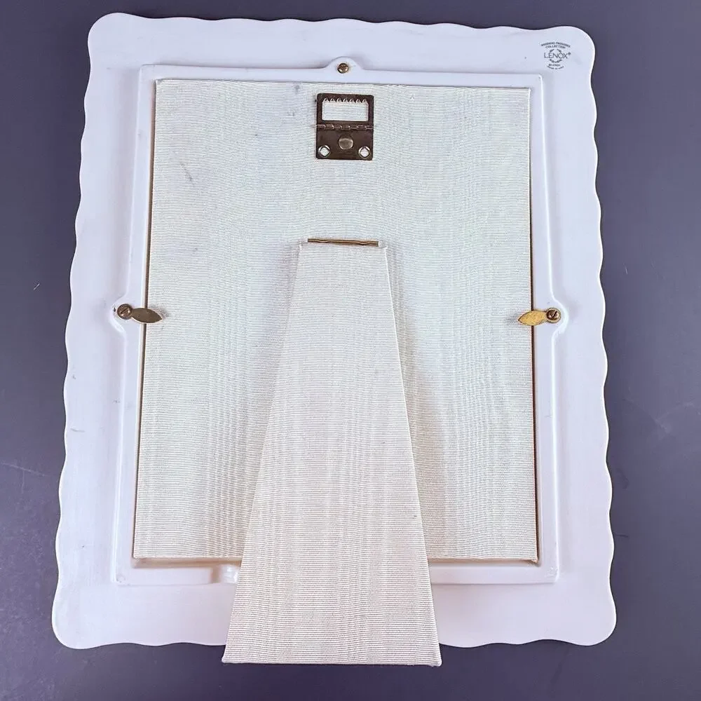 Vintage LENOX Porcelain Wedding Promises Picture Frame, 7